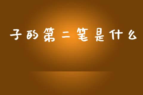 子的第二笔是什么_https://www.gongyisiwang.com_股指期货交易手续费_第1张