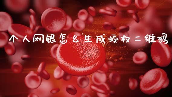 个人网银怎么生成授权二维码_https://www.gongyisiwang.com_股指期货交易手续费_第1张