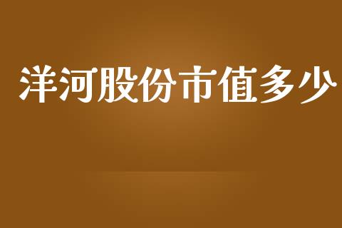 洋河股份市值多少_https://www.gongyisiwang.com_股指期货交易手续费_第1张