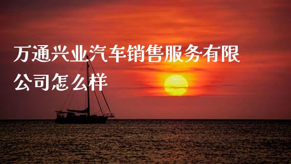 万通兴业汽车销售服务有限公司怎么样_https://www.gongyisiwang.com_恒指期货_第1张