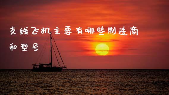 支线飞机主要有哪些制造商和型号_https://www.gongyisiwang.com_股指期货_第1张