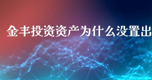 金丰投资资产为什么没置出_https://www.gongyisiwang.com_道指_第1张