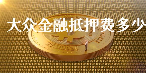 大众金融抵押费多少_https://www.gongyisiwang.com_道指_第1张