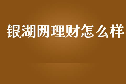 银湖网理财怎么样_https://www.gongyisiwang.com_恒指期货_第1张