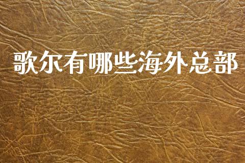 歌尔有哪些海外总部_https://www.gongyisiwang.com_股指期货_第1张