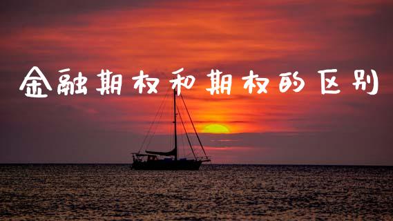 金融期权和期权的区别_https://www.gongyisiwang.com_股指期货交易手续费_第1张
