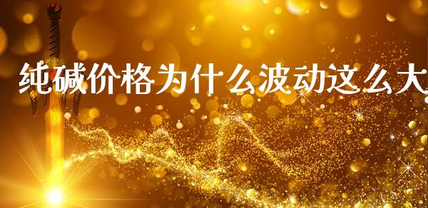 纯碱价格为什么波动这么大_https://www.gongyisiwang.com_股指期货交易手续费_第1张
