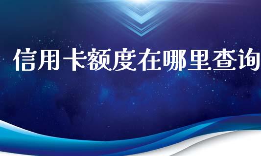 信用卡额度在哪里查询_https://www.gongyisiwang.com_期货公司手续费排名_第1张