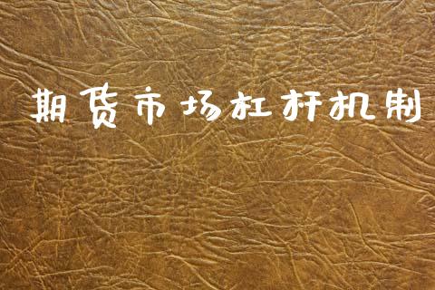 期货市场杠杆机制_https://www.gongyisiwang.com_股指期货交易手续费_第1张