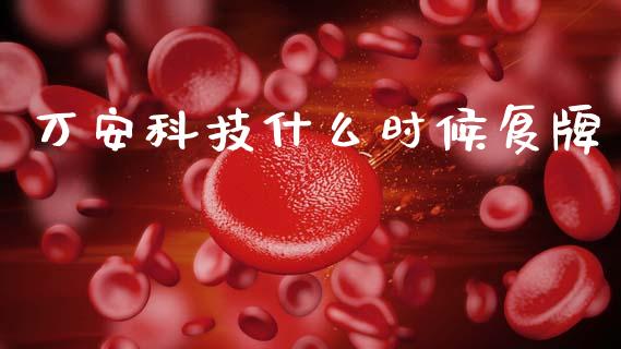 万安科技什么时候复牌_https://www.gongyisiwang.com_期货公司手续费排名_第1张
