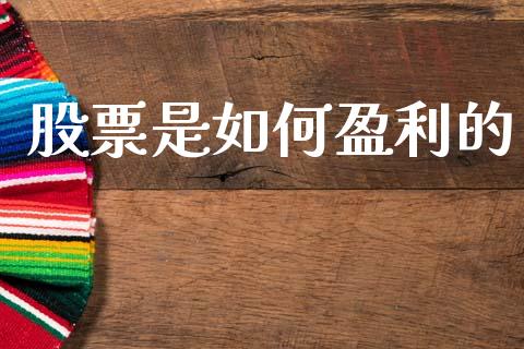股票是如何盈利的_https://www.gongyisiwang.com_焦炭期货手续费_第1张