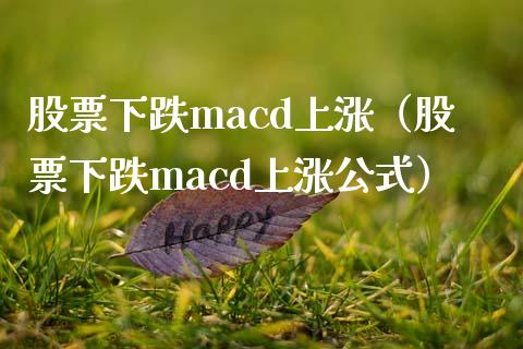 股票下跌macd上涨（股票下跌macd上涨公式）_https://www.gongyisiwang.com_期货公司手续费排名_第1张