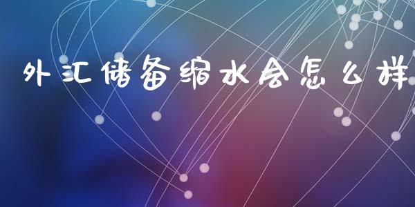 外汇储备缩水会怎么样_https://www.gongyisiwang.com_道指_第1张