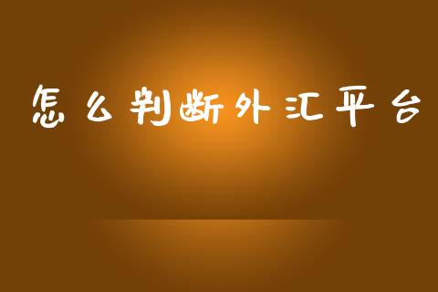 怎么判断外汇平台_https://www.gongyisiwang.com_股指期货交易手续费_第1张