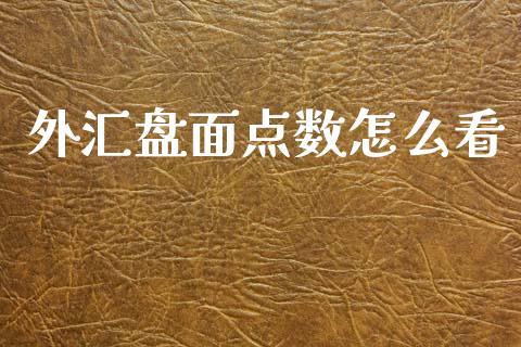 外汇盘面点数怎么看_https://www.gongyisiwang.com_期货公司手续费排名_第1张