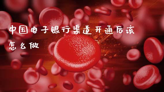 中国电子银行渠道开通后该怎么做_https://www.gongyisiwang.com_股指期货交易手续费_第1张