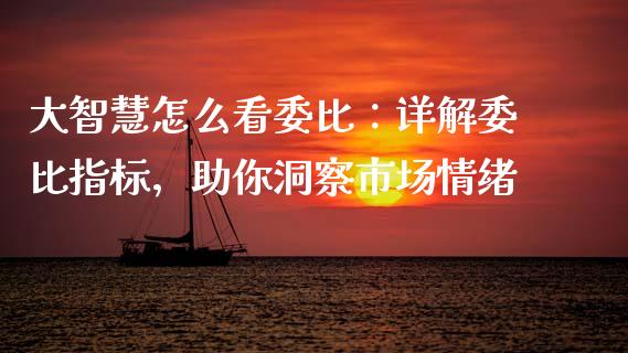 大智慧怎么看委比：详解委比指标，助你洞察市场情绪_https://www.gongyisiwang.com_焦炭期货手续费_第1张