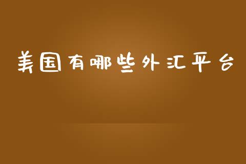 美国有哪些外汇平台_https://www.gongyisiwang.com_期货公司手续费排名_第1张