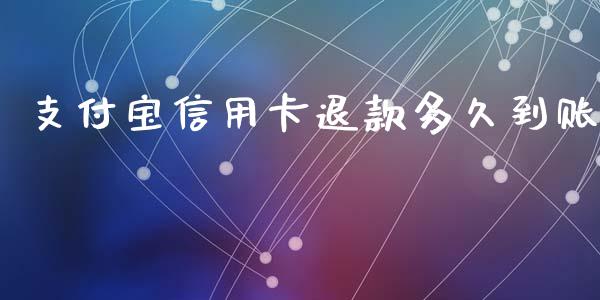 支付宝信用卡退款多久到账_https://www.gongyisiwang.com_恒指期货_第1张