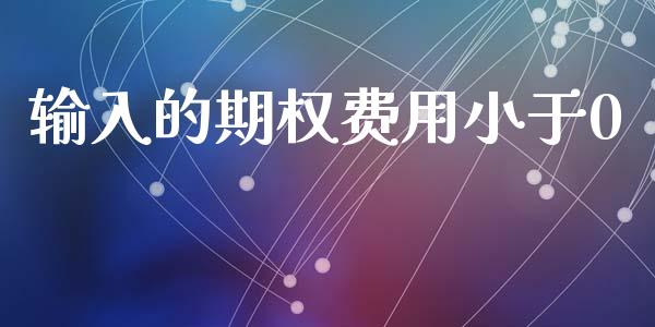输入的期权费用小于0_https://www.gongyisiwang.com_原油期货_第1张