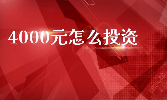 4000元怎么投资_https://www.gongyisiwang.com_恒指期货_第1张