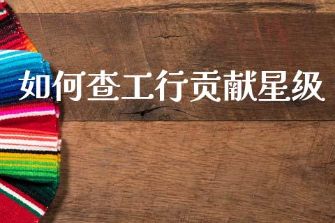 如何查工行贡献星级_https://www.gongyisiwang.com_期货公司手续费排名_第1张