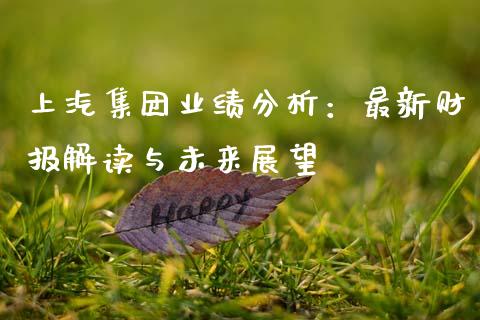 上汽集团业绩分析：最新财报解读与未来展望_https://www.gongyisiwang.com_广发期货手续费_第1张