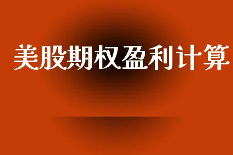 美股期权盈利计算_https://www.gongyisiwang.com_焦炭期货手续费_第1张