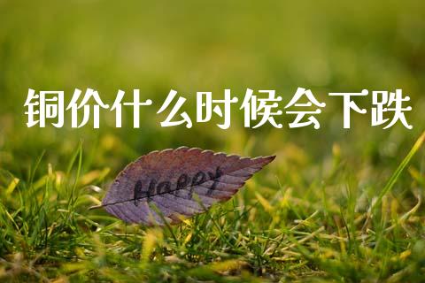 铜价什么时候会下跌_https://www.gongyisiwang.com_焦炭期货手续费_第1张