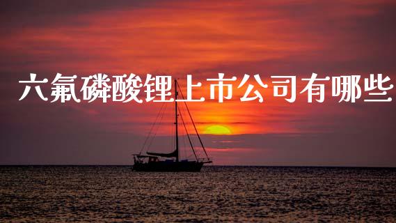 六氟磷酸锂上市公司有哪些_https://www.gongyisiwang.com_股指期货交易手续费_第1张