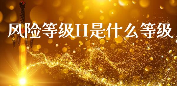 风险等级H是什么等级_https://www.gongyisiwang.com_道指_第1张
