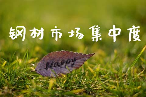 钢材市场集中度_https://www.gongyisiwang.com_广发期货手续费_第1张
