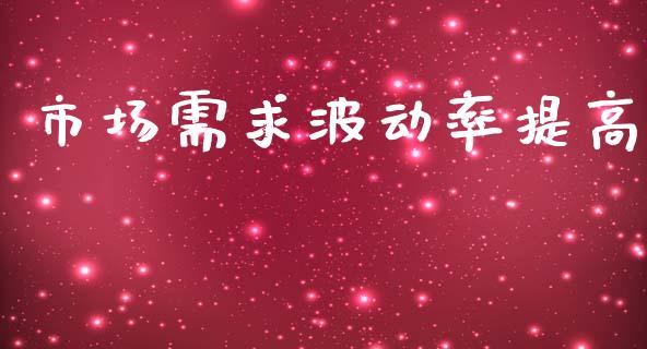 市场需求波动率提高_https://www.gongyisiwang.com_期货公司手续费排名_第1张