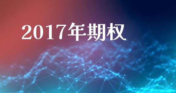 2017年期权_https://www.gongyisiwang.com_焦炭期货手续费_第1张