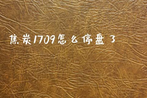 焦炭1709怎么停盘了_https://www.gongyisiwang.com_恒指期货_第1张