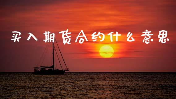 买入期货合约什么意思_https://www.gongyisiwang.com_期货公司手续费排名_第1张