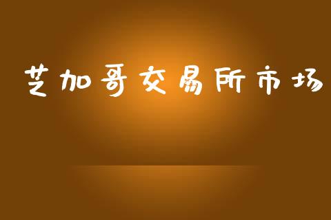 芝加哥交易所市场_https://www.gongyisiwang.com_股指期货_第1张