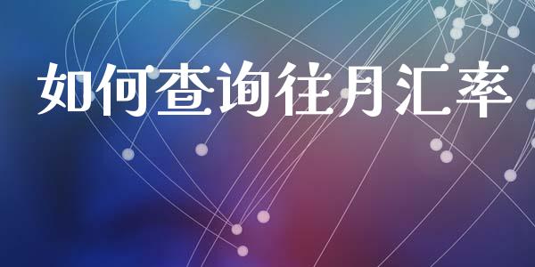 如何查询往月汇率_https://www.gongyisiwang.com_焦炭期货手续费_第1张