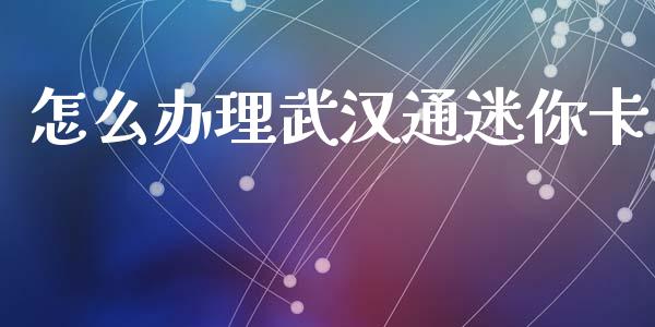 怎么办理武汉通迷你卡_https://www.gongyisiwang.com_期货公司手续费排名_第1张