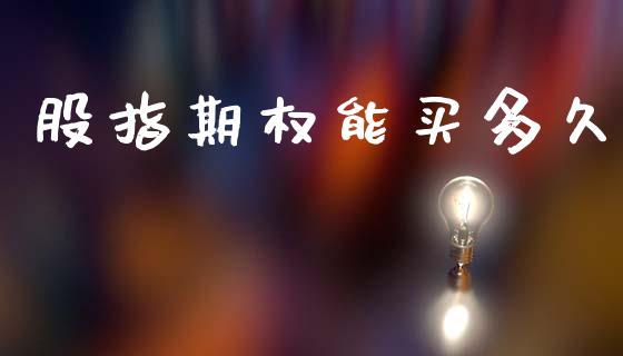 股指期权能买多久_https://www.gongyisiwang.com_道指_第1张