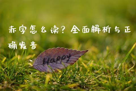 赤字怎么读？全面解析与正确发音_https://www.gongyisiwang.com_期货公司手续费排名_第1张