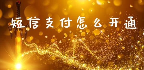 短信支付怎么开通_https://www.gongyisiwang.com_道指_第1张