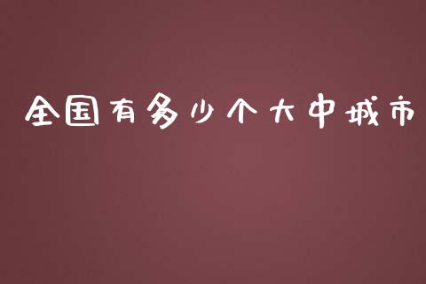 全国有多少个大中城市_https://www.gongyisiwang.com_期货公司手续费排名_第1张