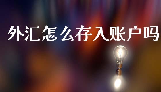 外汇怎么存入账户吗_https://www.gongyisiwang.com_原油期货_第1张