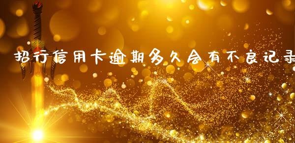 招行信用卡逾期多久会有不良记录_https://www.gongyisiwang.com_焦炭期货手续费_第1张