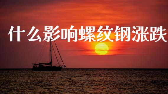 什么影响螺纹钢涨跌_https://www.gongyisiwang.com_广发期货手续费_第1张