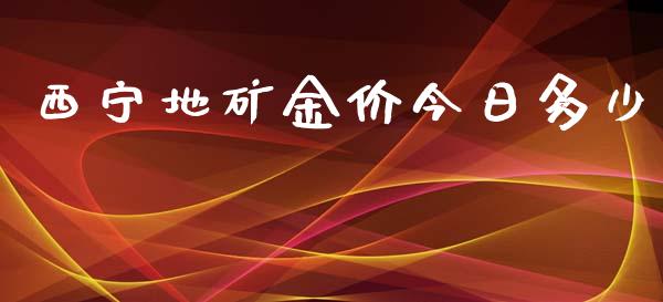 西宁地矿金价今日多少_https://www.gongyisiwang.com_股指期货_第1张