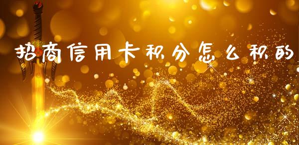 招商信用卡积分怎么积的_https://www.gongyisiwang.com_恒指期货_第1张
