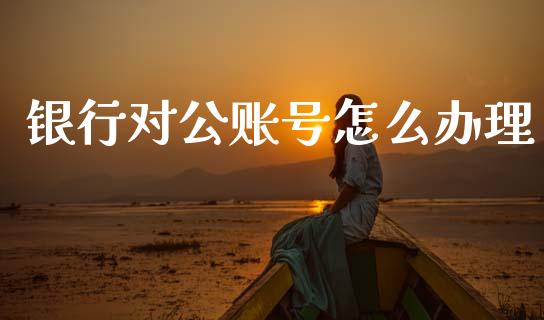 银行对公账号怎么办理_https://www.gongyisiwang.com_广发期货手续费_第1张