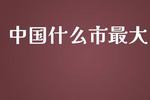 中国什么市最大_https://www.gongyisiwang.com_广发期货手续费_第1张